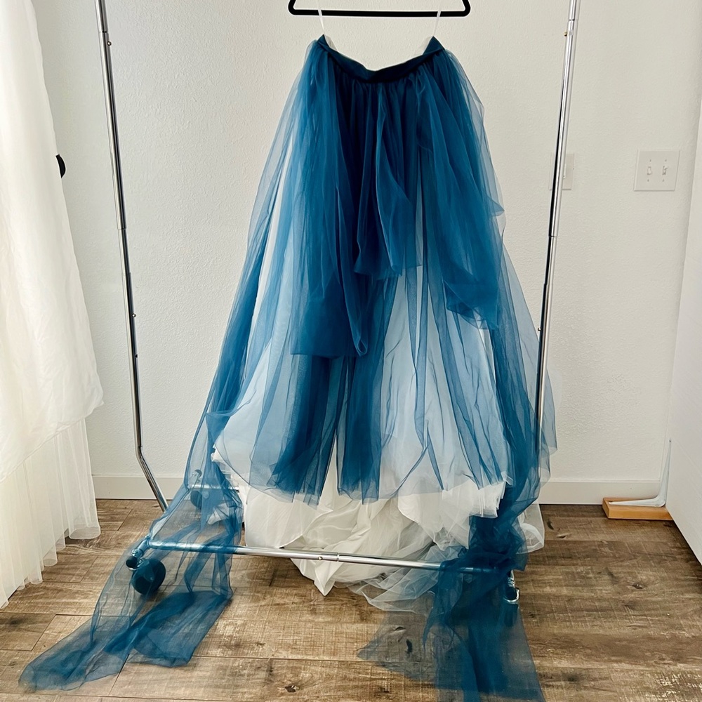 Mr Pretty Blue and White tulle skirt